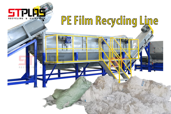 Efficiencypp PE Lijn Landbouw Recyclerende 60mm 1500kg/H van de Filmwas