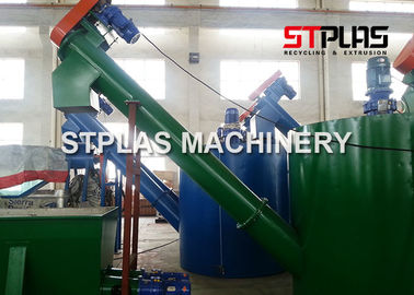 De Was van de HUISDIERENfles Plastic Recyclingsmachine met de Hete Wasmachine 1000kg/h van de Gasstoom