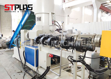 Hoge snelheid rolde de Plastic Machine van de Recyclingskorrel LDPE Extruder van de Film de Plastic Korrel