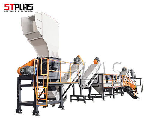 156kw 1000kg/h SUS304 HDPE waslijn voor vaten/flessen/manden/vaten